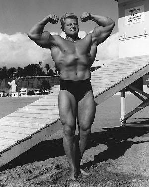 Young Dave Draper at Muscle Beach