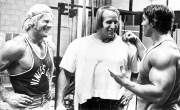 Dave Draper, Mike Katz, Arnold Schwarzenegger.