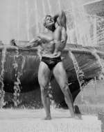 Dave Draper in famous fountain shot.